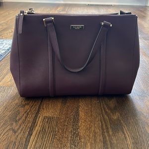 Kate Spade New York Saffiano Leather Tote - Plum
